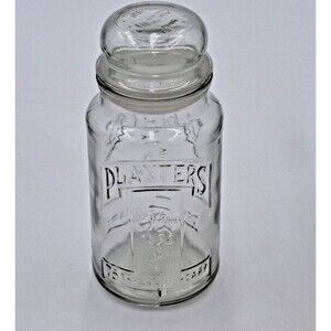 Vintage 1981 75th Anniversary Planters Mr. Peanut Glass Jar with Lid